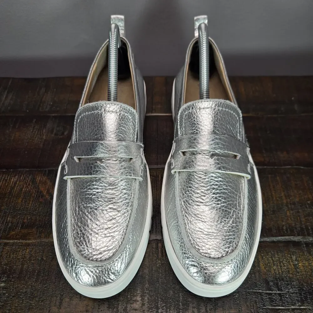 Vionic Silver Uptown Loafers - Picture 2 of 11